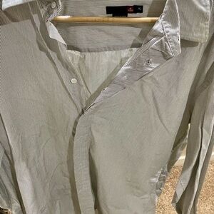 Striped Button-Up Shirt